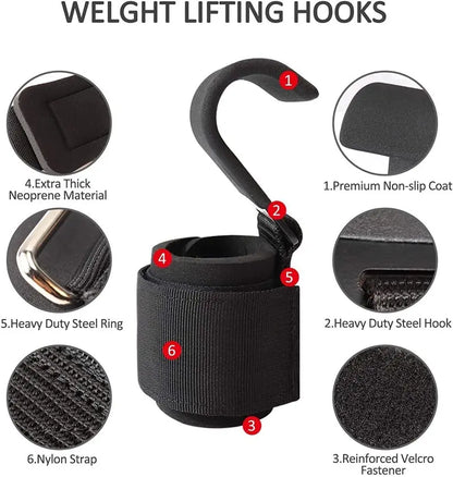Crochets de musculation premium